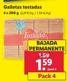 Oferta de Galletas tostadas por 1,59€ en Lidl