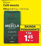 Oferta de Café molido mezcla Bellarom por 1,45€ en Lidl