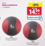 Oferta de Balón Crivit por 14,99€ en Lidl