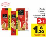 Oferta de Pasta GALLO  por 1,8€ en Carrefour