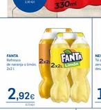 Oferta de FANTA Refresco de naranja o limón, 2x21  2,92€  0,73 €1  2x21  FANTA  2x2 Limón  en Supermercados Plaza