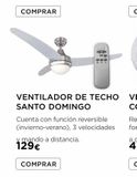Oferta de Ventilador de techo  por 129€ en La tienda en casa