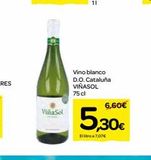 Oferta de Vina Sol  Vino blanco D.O. Cataluña VIÑASOL 75 cl  6,60€  5,30€  El libro a 7,07€  en Dialprix