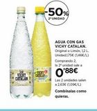 Oferta de Agua con gas Vichy en El Corte Inglés