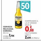 Oferta de Cerveza mejicana Corona en El Corte Inglés