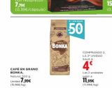 Oferta de Café en grano Bonka en Supercor