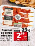 Oferta de Pinchos de cerdo por 2,89€ en Dia