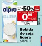Oferta de Bebida de soja Alpro por 1,99€ en Dia
