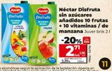 Oferta de Néctar Disfruta sin azúcares añadidos 10 frutas + 10 vitaminas / de manzana por 3,39€ en Dia