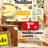 Oferta de Natillas de vainilla Dia por 1,65€ en Dia