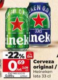 Oferta de Cerveza Heineken por 0,89€ en Dia