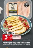 Oferta de Pechuga de pollo Dia por 3,05€ en Dia