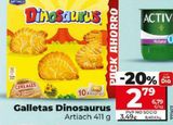 Oferta de Galletas Dinosaurus Artiach por 3,49€ en Dia