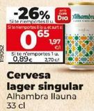 Oferta de Cerveza Alhambra por 0,89€ en Dia