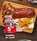 Oferta de Costillas de cerdo por 5,59€ en Dia