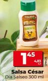 Oferta de Salsa césar Dia por 1,45€ en Dia