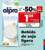 Oferta de Bebida de soja Alpro por 2,19€ en Dia