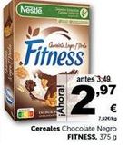 Oferta de Nestle  Fitness  antes 3,49  €  7,520kg  Cereales Chocolate Negro FITNESS, 375 g  ,97  en Masymas