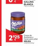 Oferta de Crema de avellanas Milka en Supermercados Codi