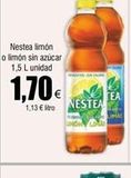 Oferta de Nestea limón o limón sin azúcar 1,5 L unidad  1,70€  1,13 € litro NESTEA  TEA  en Froiz