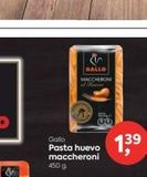 Oferta de GALLO MACCHEROIN  Gallo  Pasta huevo maccheroni 450 g  13⁹  en Suma Supermercados