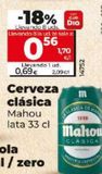 Oferta de Cerveza Mahou por 0,69€ en Dia