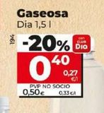 Oferta de Gaseosa Dia por 0,4€ en Dia