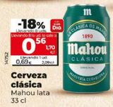 Oferta de CERVEZA CLASICA por 0,69€ en Dia