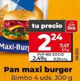 Oferta de PAN MAXI BURGER por 2,24€ en Dia