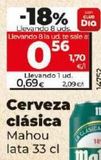 Oferta de Cerveza Mahou por 0,69€ en Dia