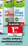 Oferta de Leche entera Asturiana por 1,14€ en Dia