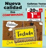 Oferta de Galletas tostadas Dia por 1,69€ en Dia