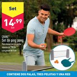 Oferta de Ping-pong por 14,99€ en ALDI