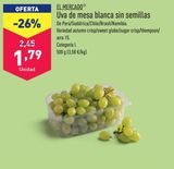 Oferta de Uvas por 1,79€ en ALDI
