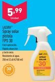 Oferta de Spray solar por 5,99€ en ALDI