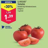 Oferta de Tomates por 1,39€ en ALDI