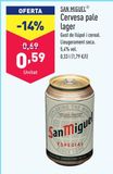 Oferta de Cerveza San Miguel por 0,59€ en ALDI