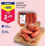 Oferta de Chorizo por 2,49€ en ALDI