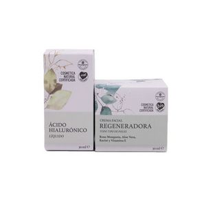 Oferta de Pack Crema Facial Regeneradora y Ácido Hialurónico Botanic Basic Luxe por 28,17€ en Herbolario Navarro