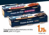 Oferta de Trozos de pota en salsa americana o en tinta Unide por 1,75€ en Unide Market