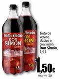 Oferta de Tinto de verano clásico o con limón Don Simón por 1,5€ en Unide Market