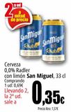 Oferta de Cerveza 0,0% Radler con limón San Miguel por 0,69€ en Unide Market