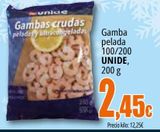 Oferta de Gamba pelada Unide por 2,45€ en Unide Market