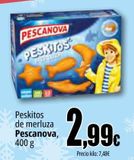 Oferta de Peskitos de merluza Pescanova por 2,99€ en Unide Market