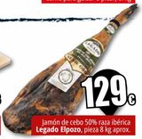 Oferta de Jamón de cebo 50% raza ibérica Legado del Pozo por 129€ en Unide Market