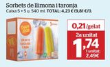 Oferta de Sorbete por 2,49€ en La Sirena