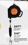 Oferta de 2478⁹€  +IVA-299,95€ 10 m. 1003A1  314⁰1€  +IVA= 379,95€ 15 m. 1003A2  Línea de vida Safetop 80810 Válido para trabajos en vertical u horizontal  por 379,95€ en Cadena88