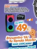 Oferta de Altavoces bluetooth  por 49€ en Master Cadena