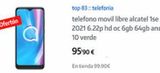 Oferta de Teléfono móvil Alcatel por 95,9€ en App Informática