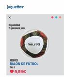 Oferta de Balón de fútbol juguettos por 9,99€ en Juguettos
